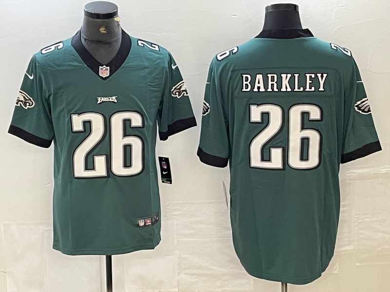 Men's Philadelphia Eagles Saquon Barkley #26 Midnight Green Jersey